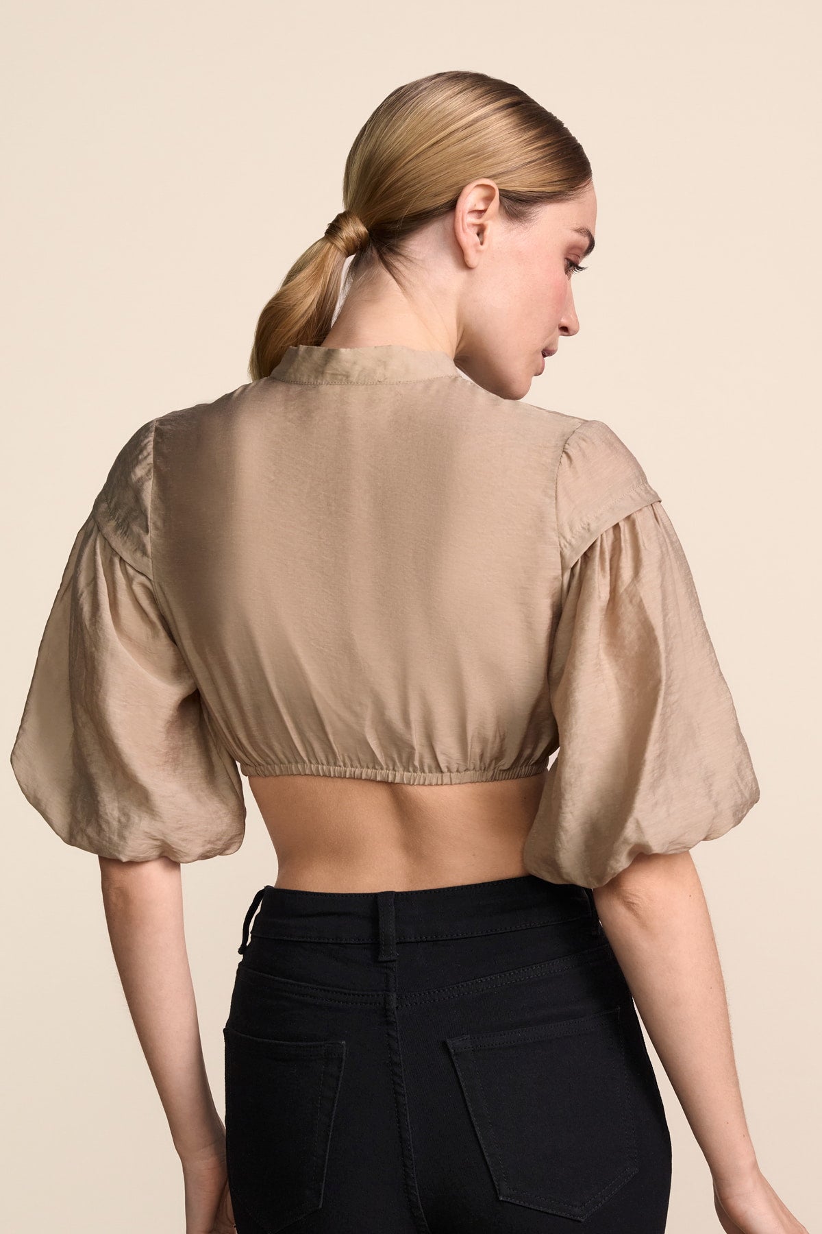 Kruger Aveline dirndl blouse in beige, styled