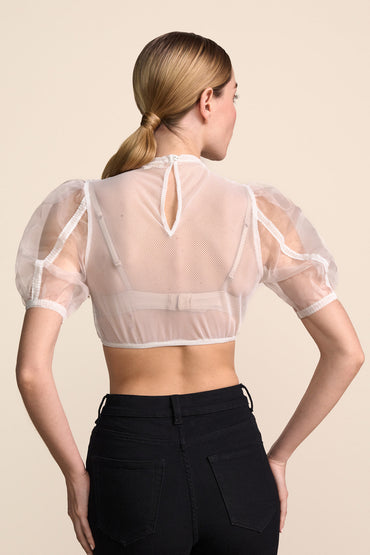 Kruger Cathleen dirndl blouse in ecru, styled
