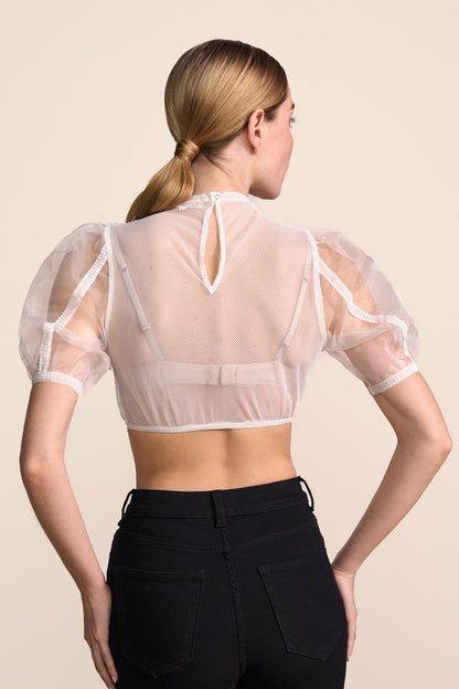 Kruger Cathleen dirndl blouse in ecru, styled
