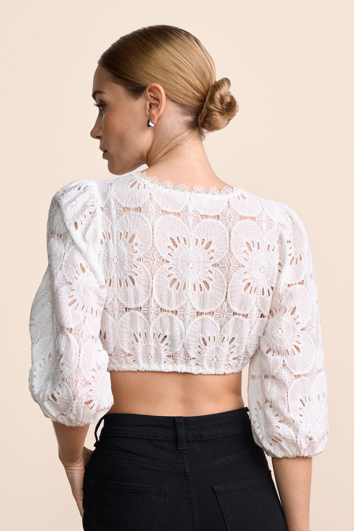 Kruger Elyanna dirndl blouse in ecru, styled