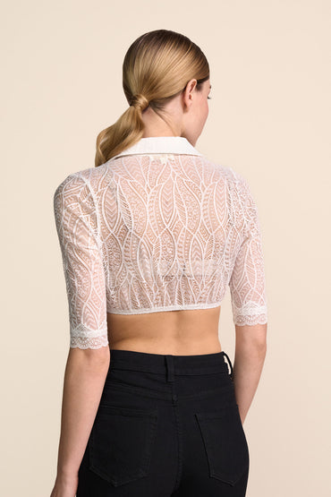Kruger Ysabeau dirndl blouse in ecru, styled