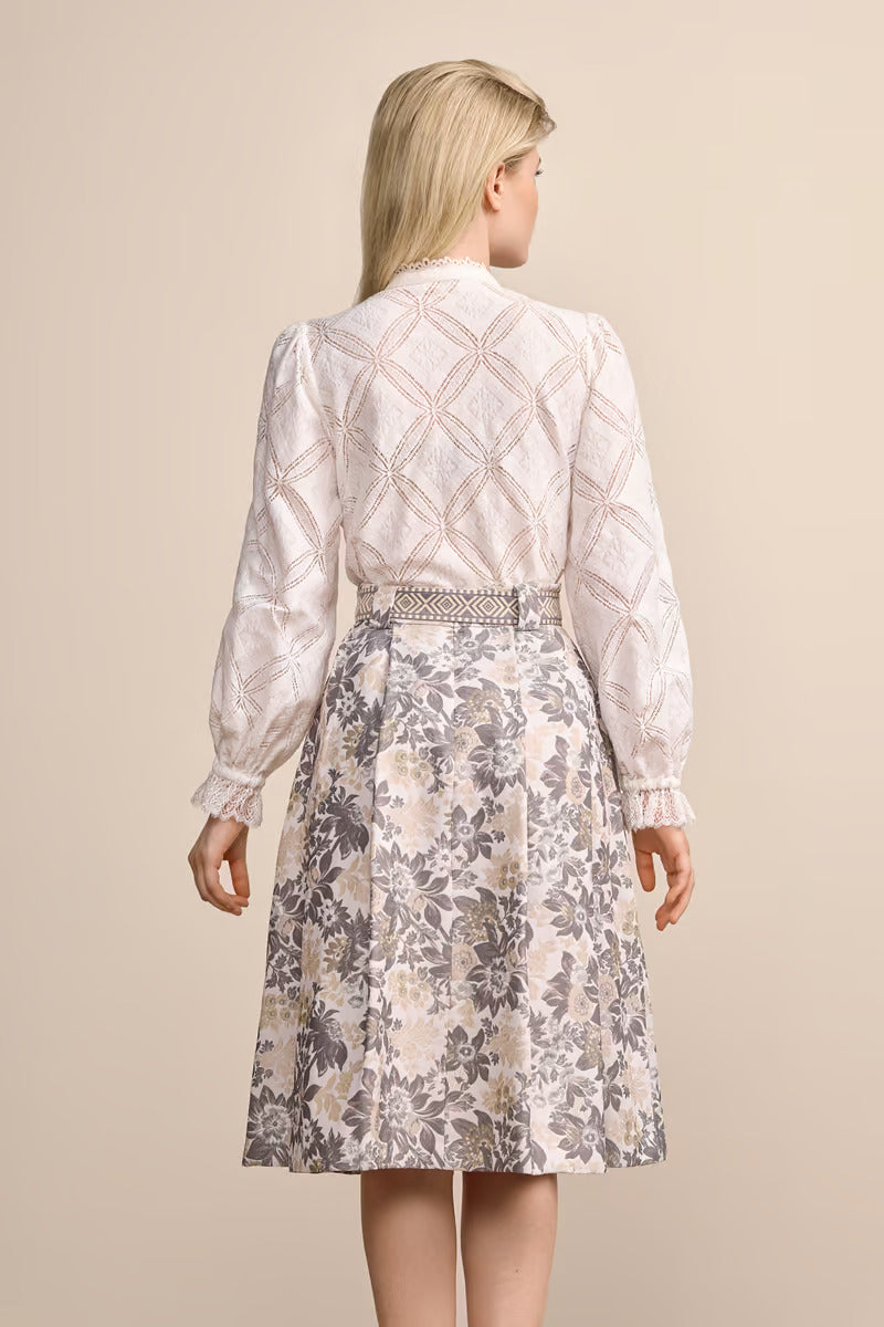 Kruger Trad Blouse 1pc.  "Dannika" Ecru