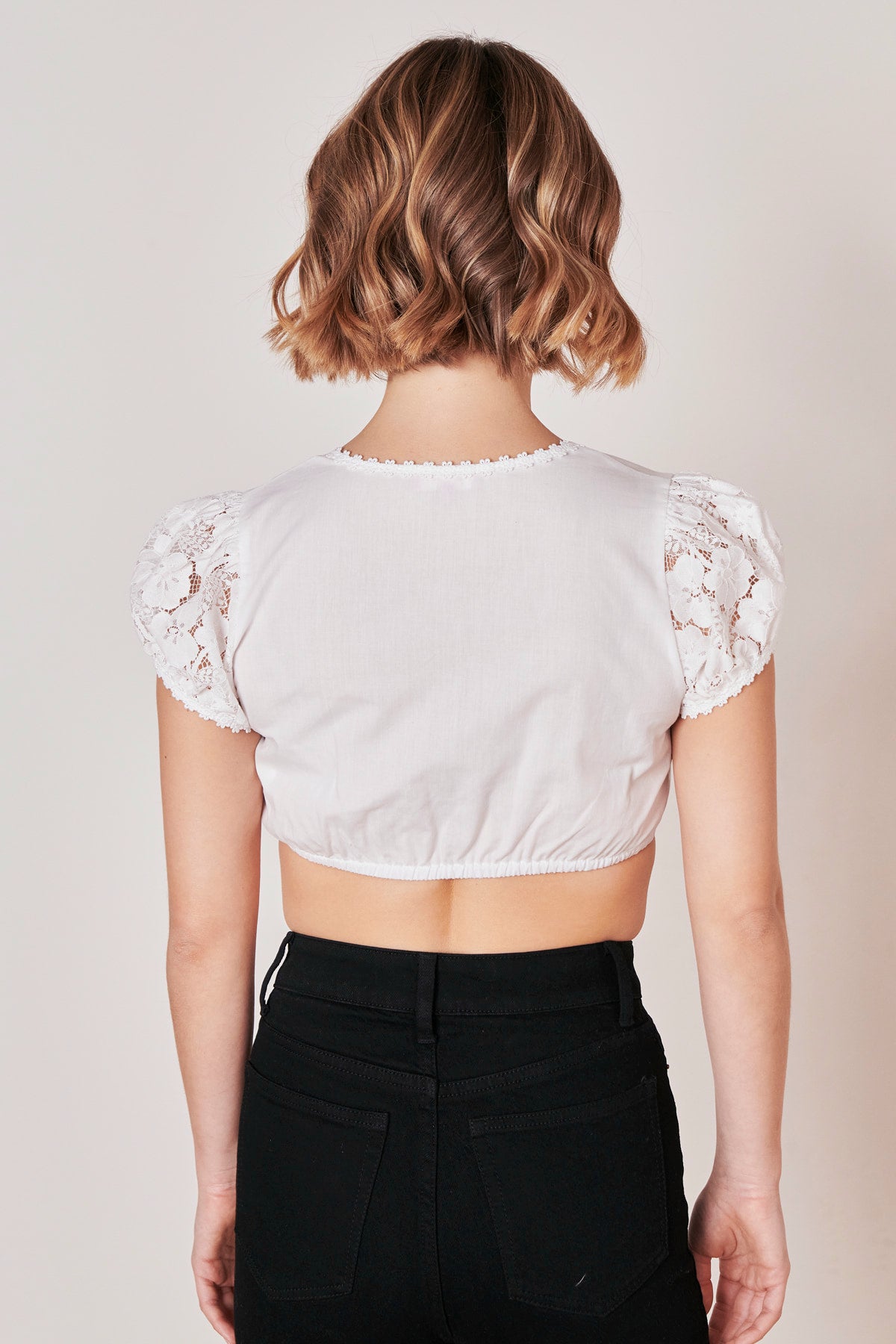 Kruger Demetria dirndl blouse in ecru, styled