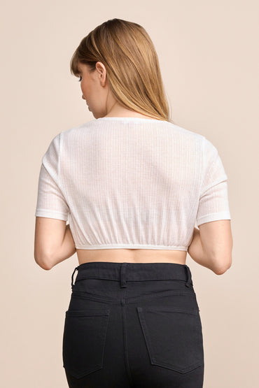 Kruger Kamila dirndl blouse in ecru, styled