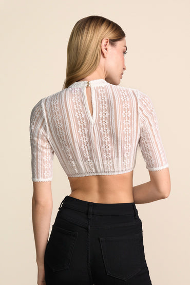 Kruger Nejla dirndl blouse in ecru, styled