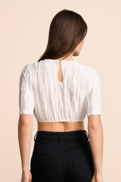 Kruger Elowea dirndl blouse in ecru, styled