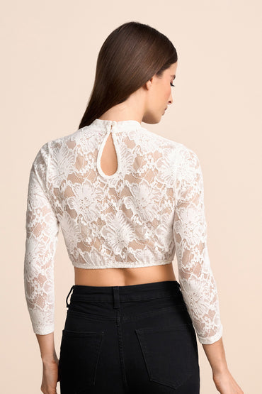 Kruger Orvina dirndl blouse in ecru, styled
