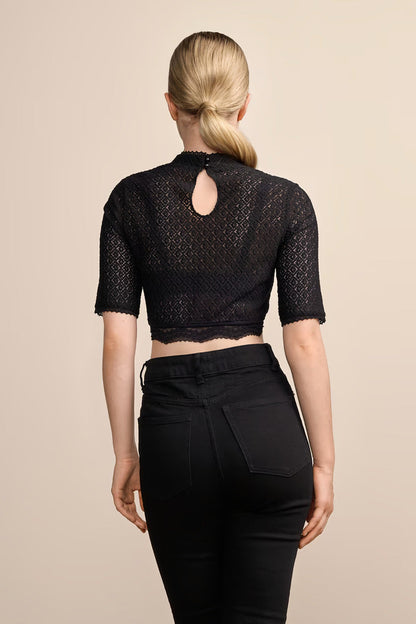 Kruger Dirndl Blouse "Danica" black (size 38)