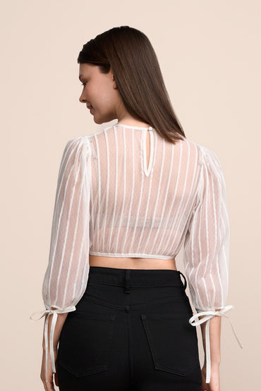Kruger Lauryna dirndl blouse in white, styled