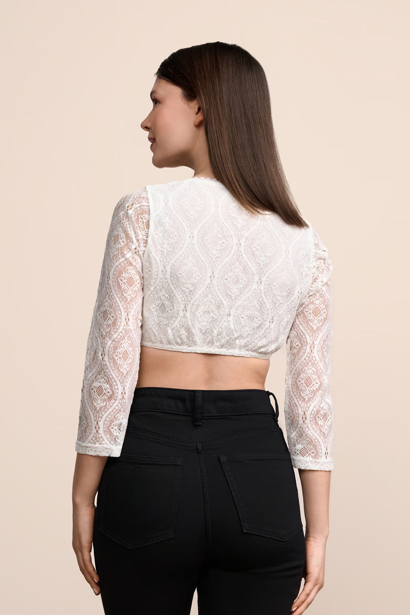 Kruger Dirndl Blouse "Jolein" ecru