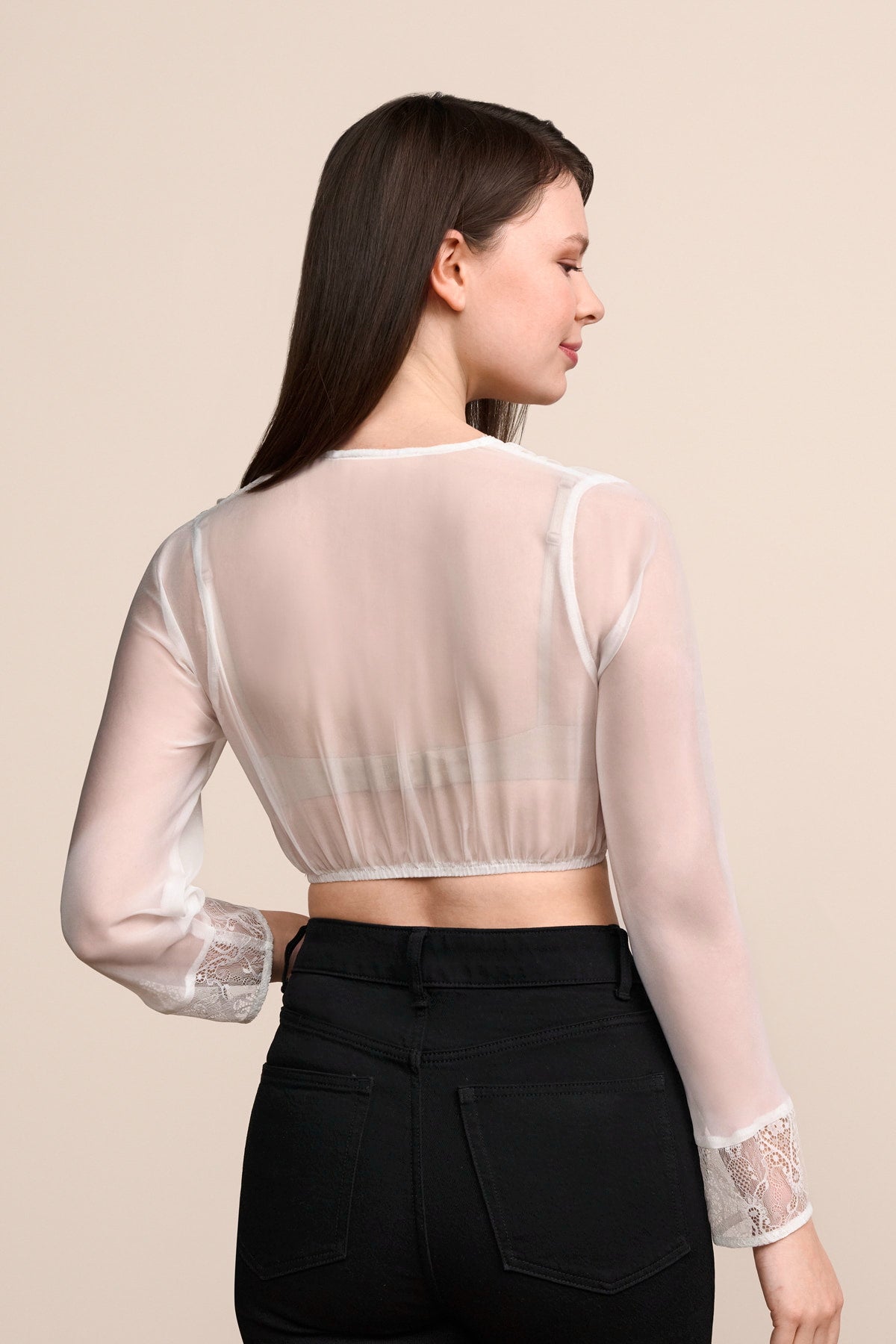 Kruger Tonya dirndl blouse in ecru, styled