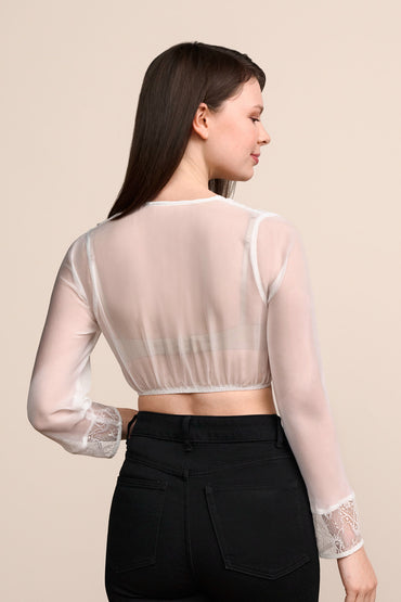 Kruger Tonya dirndl blouse in ecru, styled