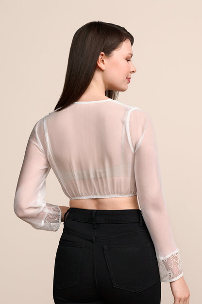 Kruger Tonya dirndl blouse in ecru, styled