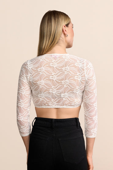 Kruger Nivella dirndl blouse in ecru, styled