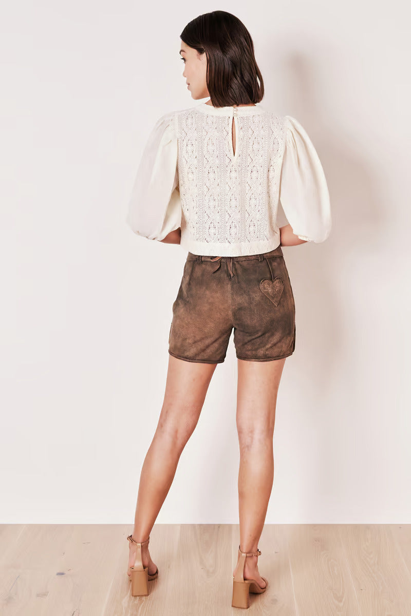 Kruger Woman's Lederhosen Short "Laya" brown