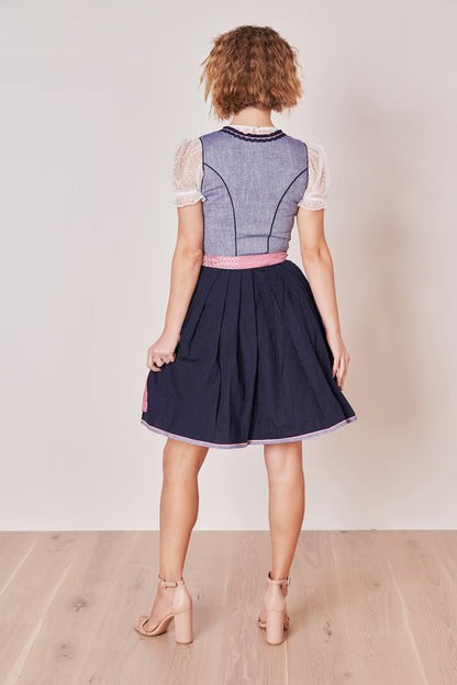 Kruger Skylar Mini Dirndl, Blue — 50cm 2pc Set