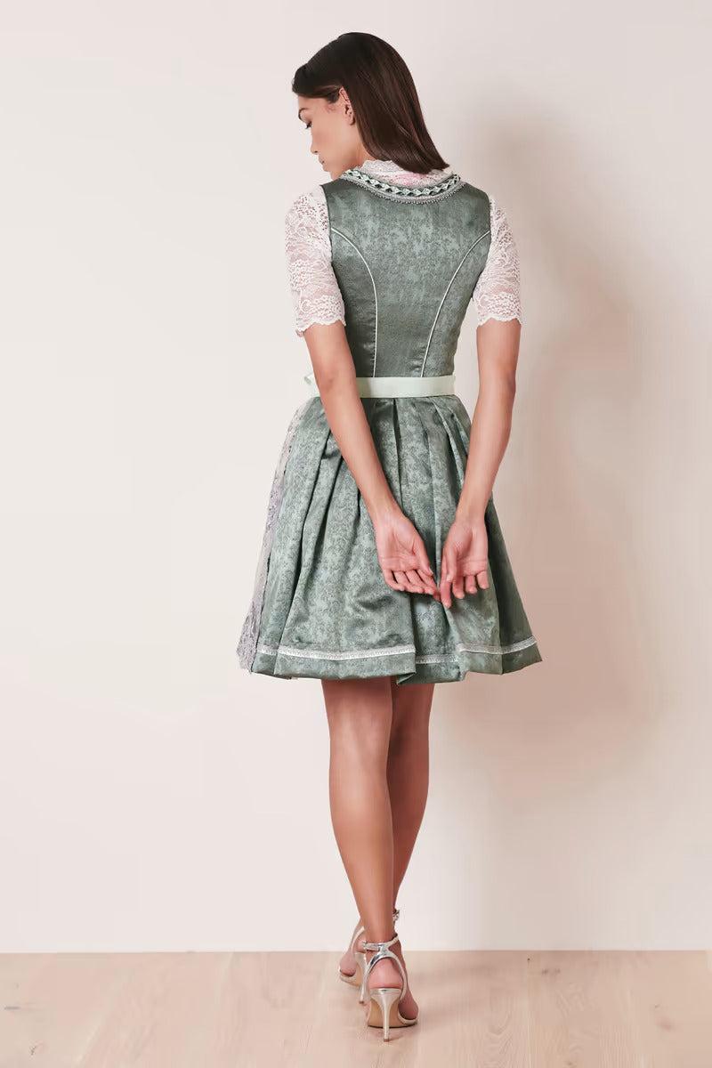 Kruger Mini Dirndl 2pcs. 50cm "Alara" green