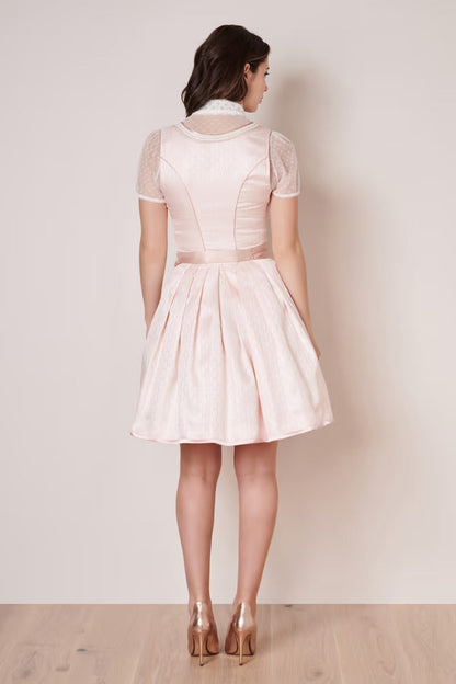 Kruger Mini Dirndl 2pcs. 50cm "Junie" pink (32,38,40)