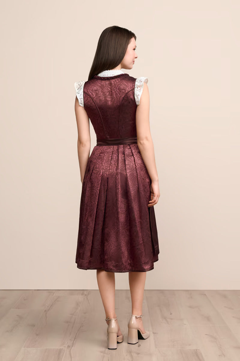 (new) Kruger Long Dirndl 2pcs. 70cm "Carline" red
