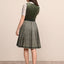 Kruger Midi Dirndl 2pcs. 60cm "Iny" green (34)