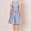 Kruger Midi Dirndl 2pcs. 60cm "Eike" blue