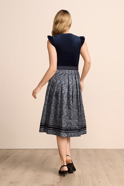 Kruger Melora Long Dirndl, Blue — 70cm 2pc Set