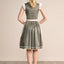 Kruger Midi Dirndl 2pcs. 60cm "Elowen" green