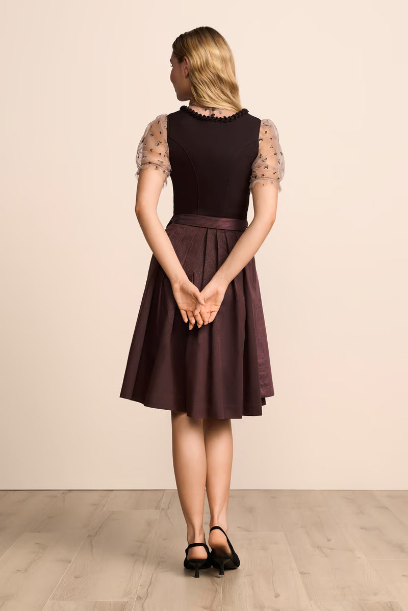 Kruger Orlinae Midi Dirndl, Red — 60cm 2pc Set