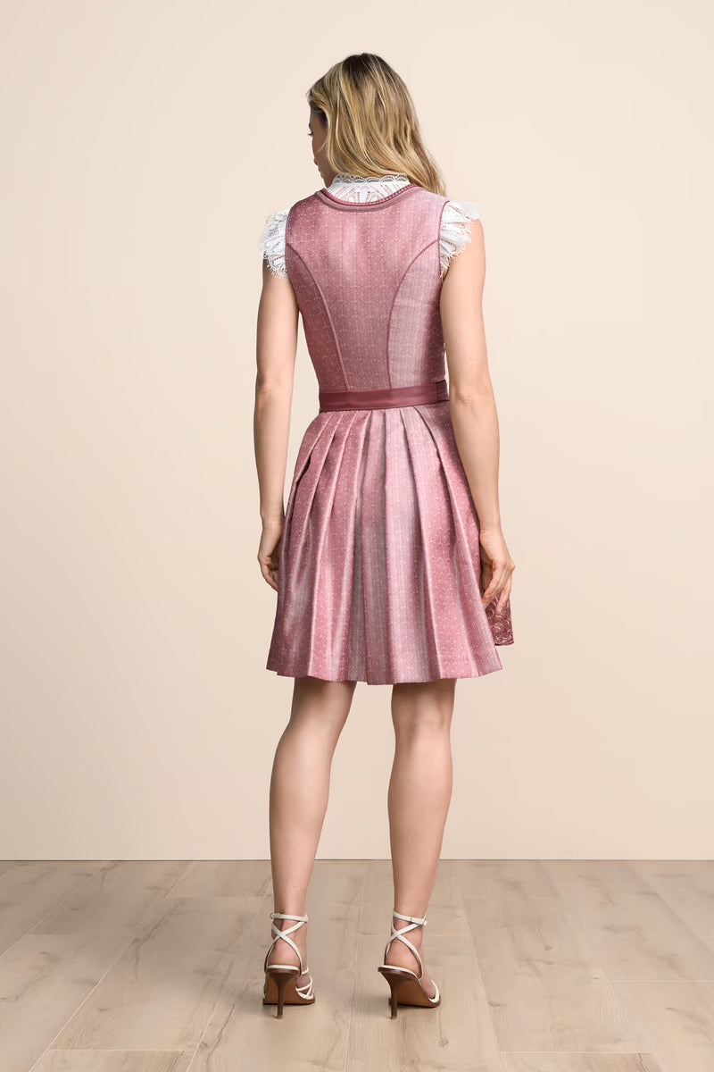 Kruger Mini Dirndl 2pc 50cm "Serenai" pink (36,40)