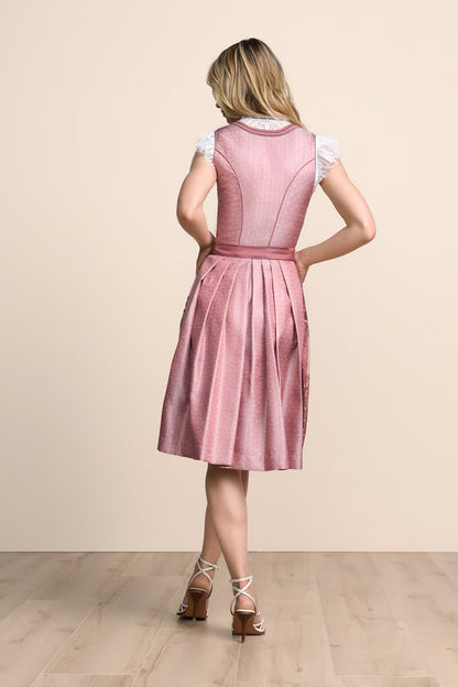 Kruger Midi Dirndl 2pc 60cm "Serenai" pink (38,40)