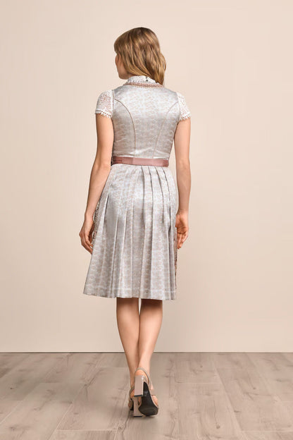 Kruger Midi Dirndl 2pcs. 60cm "Emilija" gray