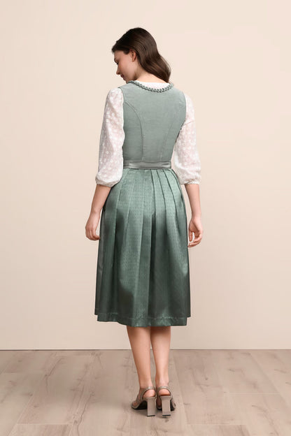 Kruger Long Dirndl 2pcs. 70cm "Ariella" green