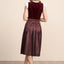 Kruger Long Dirndl 2pcs. 70cm "Ariella" red