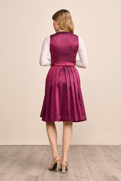 Kruger Thialda Midi Dirndl, Red — 60cm 2pc Set