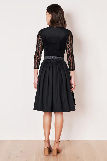 Kruger Midi Dirndl 2pcs. 60cm "Alisha" black