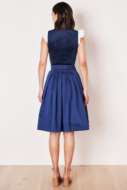 Kruger Alisha Midi Dirndl, Blue — 60cm 2pc Set