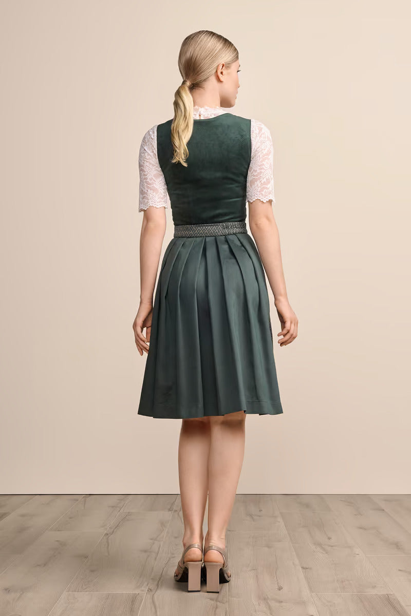 Kruger Midi Dirndl 2pcs. 60cm "Alisha" green