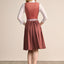 Kruger Midi Dirndl 2pcs. 60cm "Alisha" red