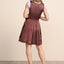 Kruger Midi Dirndl 2pcs. 60cm "Nevaeh" red