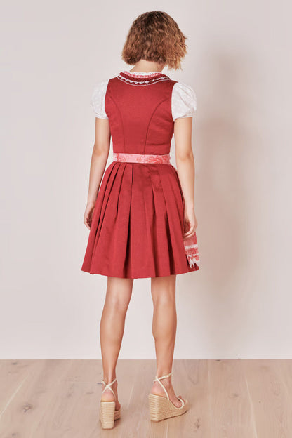 Kruger Ulrika Mini Dirndl, Red — 50cm 2pc Set