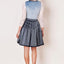 Kruger Mini Dirndl 2pcs. 50cm "Dena" blue