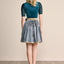 Kruger Mini Dirndl 2pcs. 50cm "Dena" turquoise