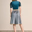 Kruger Midi Dirndl 2pcs. 60cm "Dena" turquoise