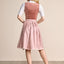 Kruger Mini Dirndl 2pcs. 60cm "Dena" red (40,42)