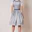 Kruger Midi Dirndl 2pcs. 60cm "Aria" blue