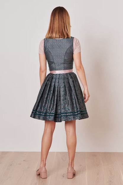 Kruger Mini Dirndl 2pcs. 50cm "Kalena" green
