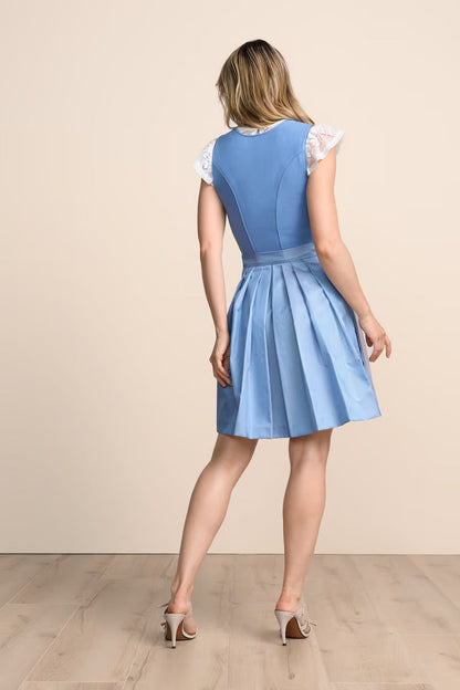 Kruger Mini Dirndl 2pc 50cm "Caylee" blue
