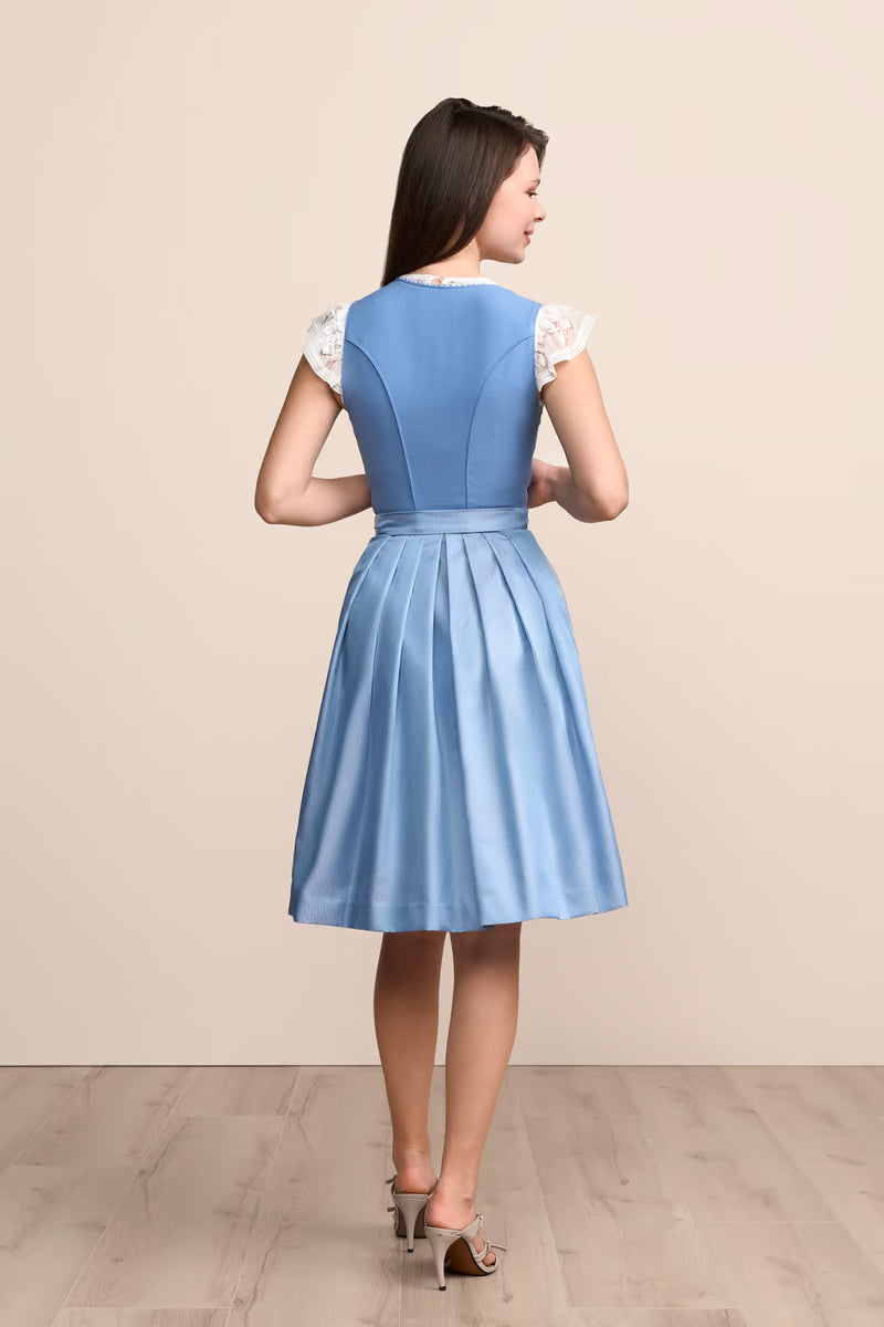 Kruger Midi Dirndl 2pc 60cm "Caylee" blue