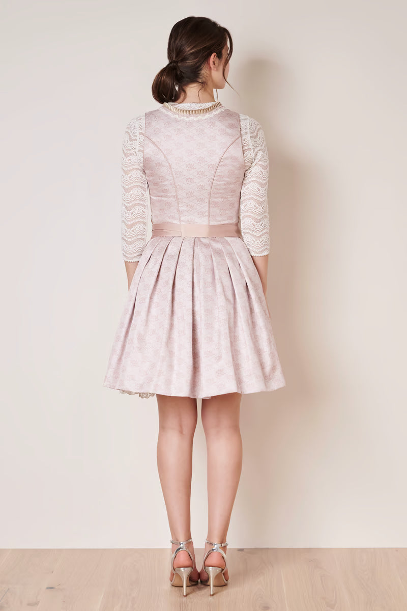 Kruger Mini Dirndl 2pcs. 50cm "Blossom" pink