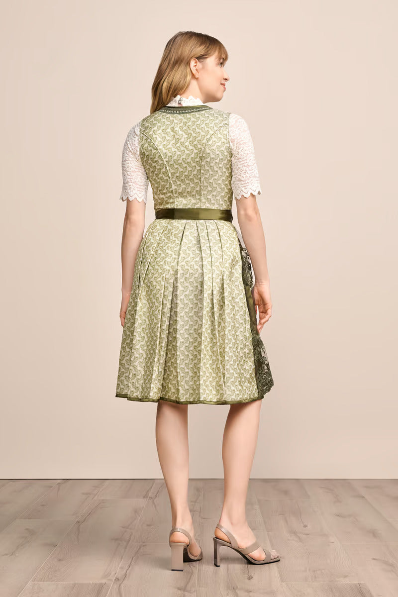 (new) Kruger Midi Dirndl 2pcs. 60cm "Brynlee" green
